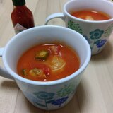 トマトとオクラのガンボスープ